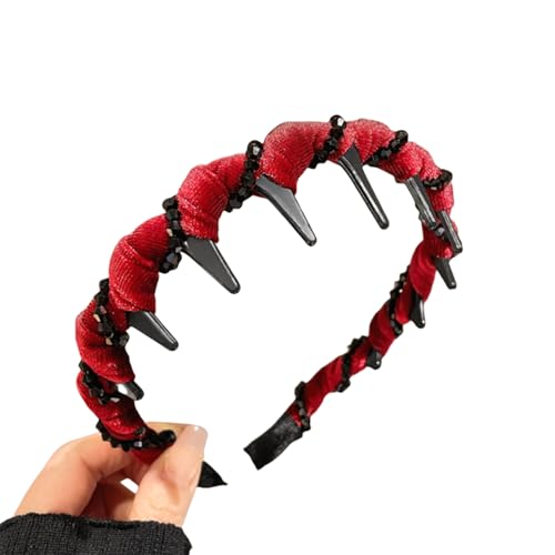 Modische Wellen-Haarspange mit Strass, hohe Bögen, bequeme Passform, Haar-Accessoire für Brauttänze, Party, Nacht, funkelndes Zubehör für Frauen von HXNH