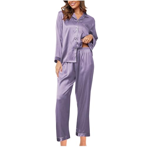 HXRYPG Amazon Gutschein Satin Schlafanzug Damen Lang Pyjama Set Langarm Zweiteiler Hausanzug Loungewear Teenager Mädchen Elegant Seide Nachtwäsche Frauen Pyjamahose Weich Schlafanzüge Lila M HXRYPG Amazon Gutschein Satin Schlafanzug Damen Lang Pyjama Set Langarm Zweiteiler Hausanzug Loungewear Teenager Mädchen Elegant Seide Nachtwäsche Frauen Pyjamahose Weich Schlafanzüge Lila M von HXRYPG