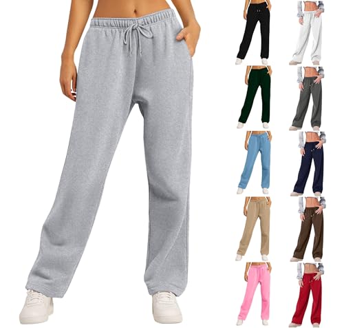 HXRYPG Jogginghose Damen Baggy Sporthose Lang Hosen Trainingshose Baumwolle Freizeithose Teenager Mädchen Laufhose mit Taschen Weite Sweatpants Schlupfhose Outlet Angebote Grau S HXRYPG Jogginghose Damen Baggy Sporthose Lang Hosen Trainingshose Baumwolle Freizeithose Teenager Mädchen Laufhose mit Taschen Weite Sweatpants Schlupfhose Outlet Angebote Grau S von HXRYPG