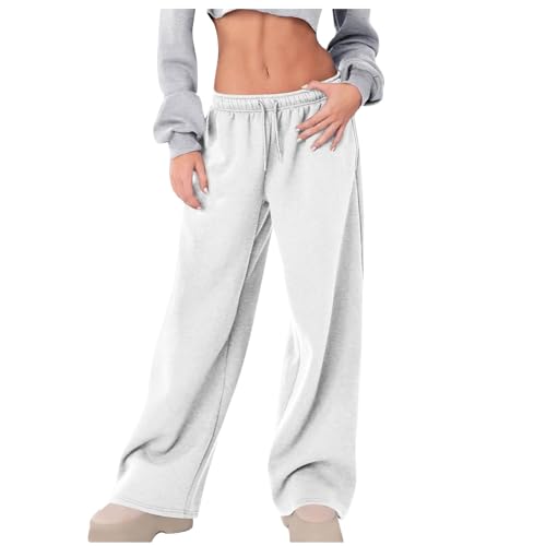 HXRYPG Prime Jogginghose Damen Baggy Sporthose Lang Hosen Trainingshose Baumwolle Freizeithose Teenager Mädchen Laufhose mit Taschen Weite Sweatpants Schlupfhose Amazon Warehouse Deal Weiß S HXRYPG Prime Jogginghose Damen Baggy Sporthose Lang Hosen Trainingshose Baumwolle Freizeithose Teenager Mädchen Laufhose mit Taschen Weite Sweatpants Schlupfhose Amazon Warehouse Deal Weiß S von HXRYPG