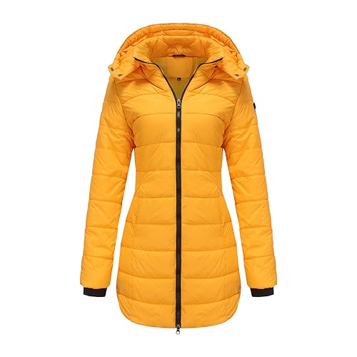 HXRYPG Wintermantel Damen Lang Steppjacke Leicht Daunenjacke Mantel Winter Winterjacke Puffer Jacke Steppmantel Winterparka Daunenmantel Damenjacke mit Kapuze Kapuzenjacke Warm Gutschein XL 03 Gelb HXRYPG Wintermantel Damen Lang Steppjacke Leicht Daunenjacke Mantel Winter Winterjacke Puffer Jacke Steppmantel Winterparka Daunenmantel Damenjacke mit Kapuze Kapuzenjacke Warm Gutschein XL 03 Gelb von HXRYPG