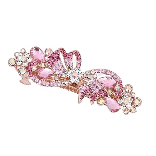 Mode Bunte Frühling Haarnadel Haar Clip for Frauen Damen Kristall Strass Glänzende Braut Schmuck Koreanischen Stil Haarspange (Color : 1.) von HXSCOO