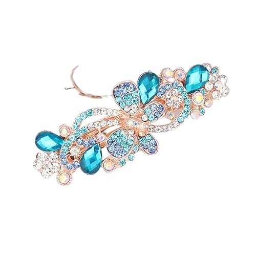 Mode Bunte Frühling Haarnadel Haar Clip for Frauen Damen Kristall Strass Glänzende Braut Schmuck Koreanischen Stil Haarspange (Color : 7) von HXSCOO