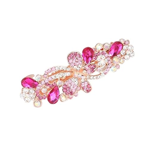 Mode Bunte Frühling Haarnadel Haar Clip for Frauen Damen Kristall Strass Glänzende Braut Schmuck Koreanischen Stil Haarspange (Color : 8) von HXSCOO