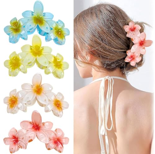HXStar 4 Stück Blumen Haarspangen,Haarspangen Damen,Haarklammern für Frauen,Blumen-Haarspangen Haarkrallen Haarschmuck,Dekorative Haarschmuck,Haarspiralen Clip HXStar 4 Stück Blumen Haarspangen,Haarspangen Damen,Haarklammern für Frauen,Blumen-Haarspangen Haarkrallen Haarschmuck,Dekorative Haarschmuck,Haarspiralen Clip von HXStar