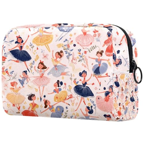 Kosmetiktasche Ballerinas Muster Reisekosmetiktasche Makeup Organizer Case Für Frauen von HXYWQA