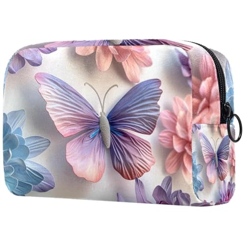 Kosmetiktasche Blumen Schmetterlinge Und Chrysanthemen Reisekosmetiktasche Makeup Organizer Case Für Frauen Kosmetiktasche Blumen Schmetterlinge Und Chrysanthemen Reisekosmetiktasche Makeup Organizer Case Für Frauen von HXYWQA