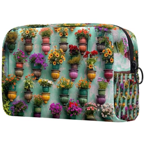 Kosmetiktasche Blumen Topf Muster Reisekosmetiktasche Makeup Organizer Case Für Frauen Kosmetiktasche Blumen Topf Muster Reisekosmetiktasche Makeup Organizer Case Für Frauen von HXYWQA