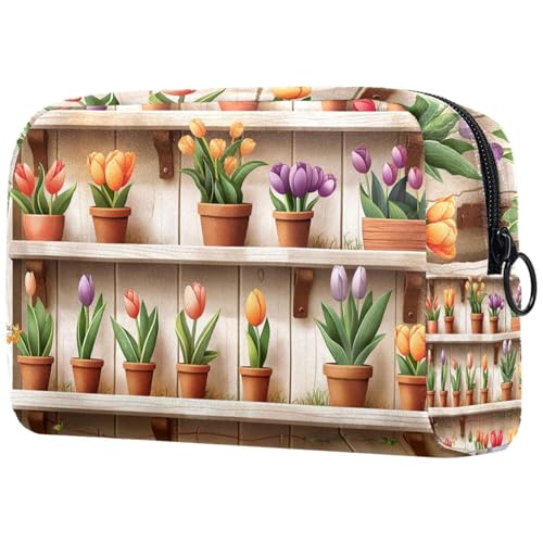 Kosmetiktasche Blumentöpfe Muster Reisekosmetiktasche Makeup Organizer Case Für Frauen Kosmetiktasche Blumentöpfe Muster Reisekosmetiktasche Makeup Organizer Case Für Frauen von HXYWQA