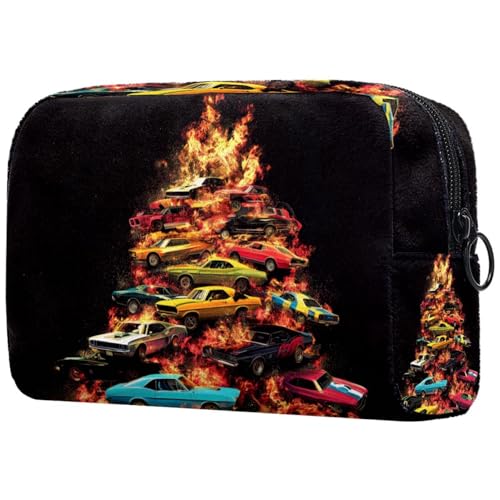 Kosmetiktasche Bunte Auto-Muster Reisekosmetiktasche Makeup Organizer Case Für Frauen Kosmetiktasche Bunte Auto-Muster Reisekosmetiktasche Makeup Organizer Case Für Frauen von HXYWQA