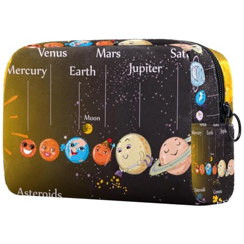 Kosmetiktasche Cartoon Sonnensystem Reisekosmetiktasche Makeup Organizer Case Für Frauen Kosmetiktasche Cartoon Sonnensystem Reisekosmetiktasche Makeup Organizer Case Für Frauen von HXYWQA