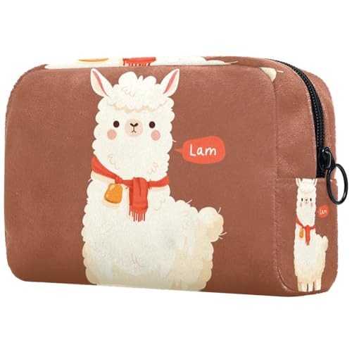 Kosmetiktasche Cute Alpaca Reisekosmetiktasche Makeup Organizer Case Für Frauen von HXYWQA