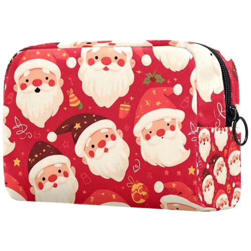 Kosmetiktasche Cute Christmas Santa Claus Pattern Reisekosmetiktasche Makeup Organizer Case Für Frauen Kosmetiktasche Cute Christmas Santa Claus Pattern Reisekosmetiktasche Makeup Organizer Case Für Frauen von HXYWQA