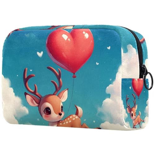 Kosmetiktasche Cute Deer and Balloon Reisekosmetiktasche Makeup Organizer Case Für Frauen Kosmetiktasche Cute Deer and Balloon Reisekosmetiktasche Makeup Organizer Case Für Frauen von HXYWQA