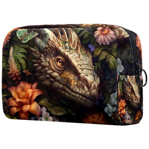 Kosmetiktasche Drachenblumen Und Schmetterlinge Reisekosmetiktasche Makeup Organizer Case Für Frauen Kosmetiktasche Drachenblumen Und Schmetterlinge Reisekosmetiktasche Makeup Organizer Case Für Frauen von HXYWQA