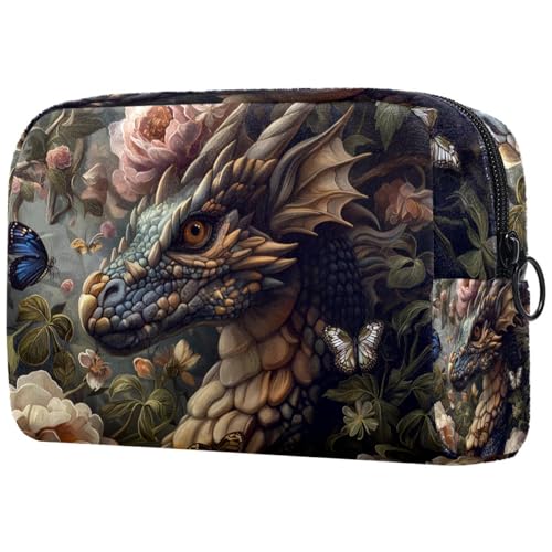 Kosmetiktasche Drachenblumen Und Schmetterlinge Reisekosmetiktasche Makeup Organizer Case Für Frauen Kosmetiktasche Drachenblumen Und Schmetterlinge Reisekosmetiktasche Makeup Organizer Case Für Frauen von HXYWQA
