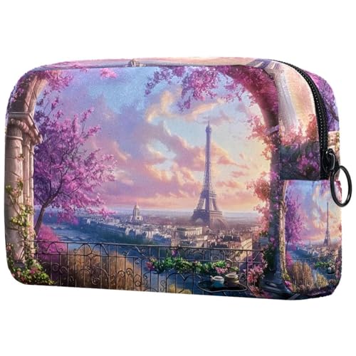 Kosmetiktasche Dreamy Landscape Eiffel Handtuch Reisekosmetiktasche Makeup Organizer Case Für Frauen Kosmetiktasche Dreamy Landscape Eiffel Handtuch Reisekosmetiktasche Makeup Organizer Case Für Frauen von HXYWQA