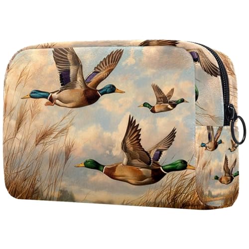 Kosmetiktasche Enten Fliegend Reisekosmetiktasche Makeup Organizer Case Für Frauen Kosmetiktasche Enten Fliegend Reisekosmetiktasche Makeup Organizer Case Für Frauen von HXYWQA