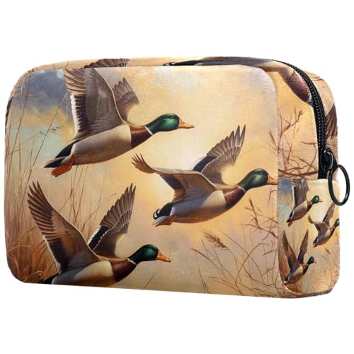 Kosmetiktasche Enten Fliegend Reisekosmetiktasche Makeup Organizer Case Für Frauen Kosmetiktasche Enten Fliegend Reisekosmetiktasche Makeup Organizer Case Für Frauen von HXYWQA