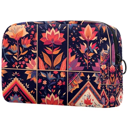 Kosmetiktasche Ethnische Geometrische Stammesmuster Reisekosmetiktasche Makeup Organizer Case Für Frauen Kosmetiktasche Ethnische Geometrische Stammesmuster Reisekosmetiktasche Makeup Organizer Case Für Frauen von HXYWQA