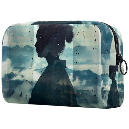 Kosmetiktasche Frauensilhouette Reisekosmetiktasche Makeup Organizer Case Für Frauen Kosmetiktasche Frauensilhouette Reisekosmetiktasche Makeup Organizer Case Für Frauen von HXYWQA