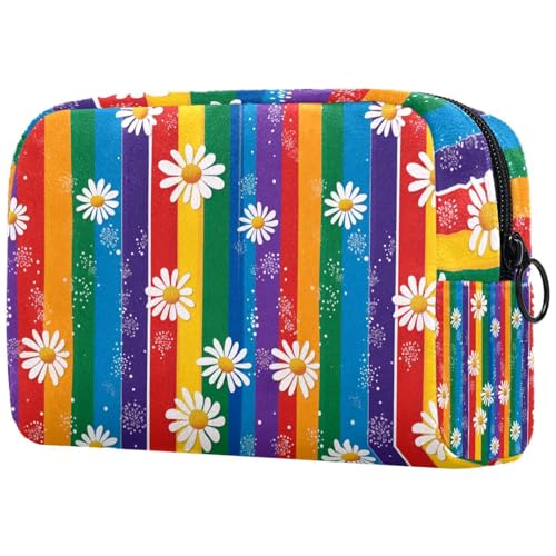 Kosmetiktasche Gänseblümchen Gänseblümchen-Muster Reisekosmetiktasche Makeup Organizer Case Für Frauen Kosmetiktasche Gänseblümchen Gänseblümchen-Muster Reisekosmetiktasche Makeup Organizer Case Für Frauen von HXYWQA