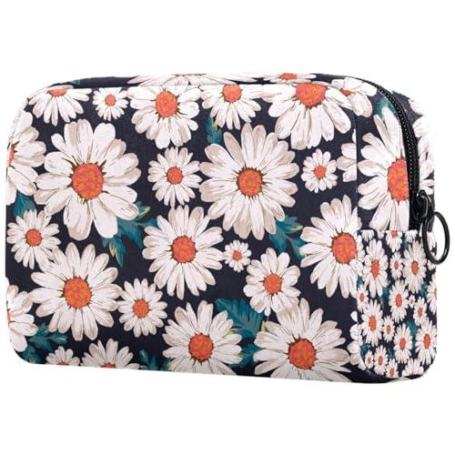 Kosmetiktasche Gänseblümchenblume Reisekosmetiktasche Makeup Organizer Case Für Frauen Kosmetiktasche Gänseblümchenblume Reisekosmetiktasche Makeup Organizer Case Für Frauen von HXYWQA