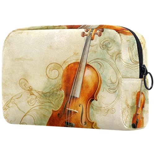 Kosmetiktasche Geige Mit Wirbelnder Reisekosmetiktasche Makeup Organizer Case Für Frauen Kosmetiktasche Geige Mit Wirbelnder Reisekosmetiktasche Makeup Organizer Case Für Frauen von HXYWQA