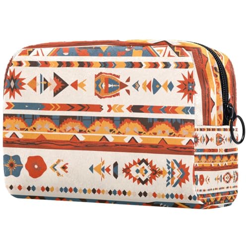 Kosmetiktasche Geometrische Ethnomuster Reisekosmetiktasche Makeup Organizer Case Für Frauen von HXYWQA