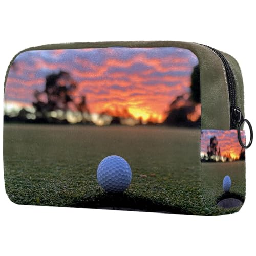 Kosmetiktasche Golfballfeld Reisekosmetiktasche Makeup Organizer Case Für Frauen von HXYWQA