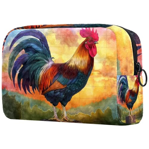 Kosmetiktasche Hahn Kräht Reisekosmetiktasche Makeup Organizer Case Für Frauen Kosmetiktasche Hahn Kräht Reisekosmetiktasche Makeup Organizer Case Für Frauen von HXYWQA