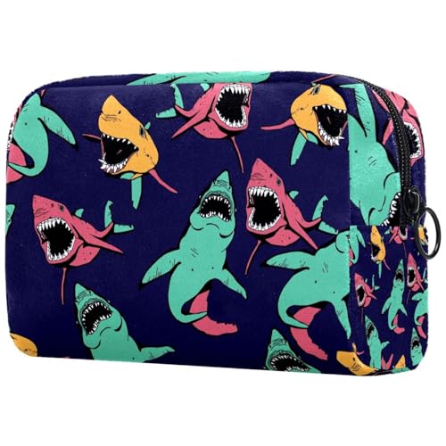 Kosmetiktasche Hai Design Meeresmotiv Reisekosmetiktasche Makeup Organizer Case Für Frauen Kosmetiktasche Hai Design Meeresmotiv Reisekosmetiktasche Makeup Organizer Case Für Frauen von HXYWQA