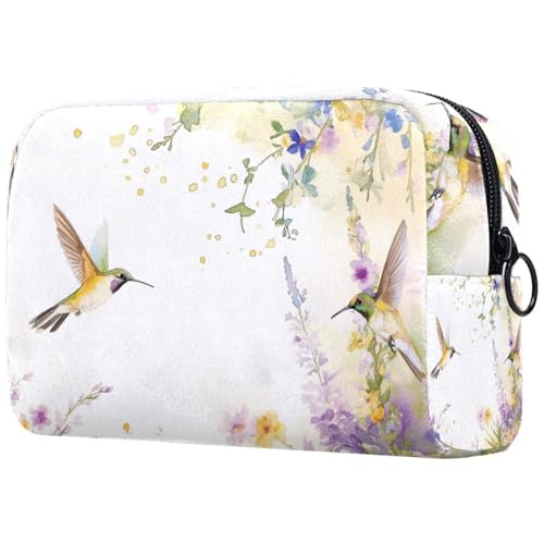Kosmetiktasche Hirsche Und Blumen Reisekosmetiktasche Makeup Organizer Case Für Frauen von HXYWQA