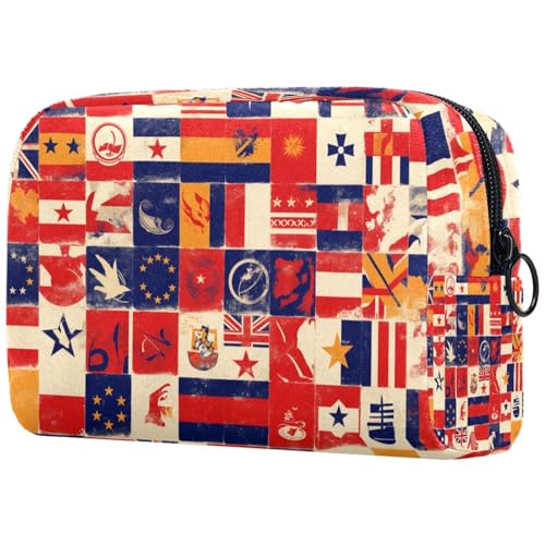 Kosmetiktasche Konstellationen Mondstern-Muster Reisekosmetiktasche Makeup Organizer Case Für Frauen von HXYWQA