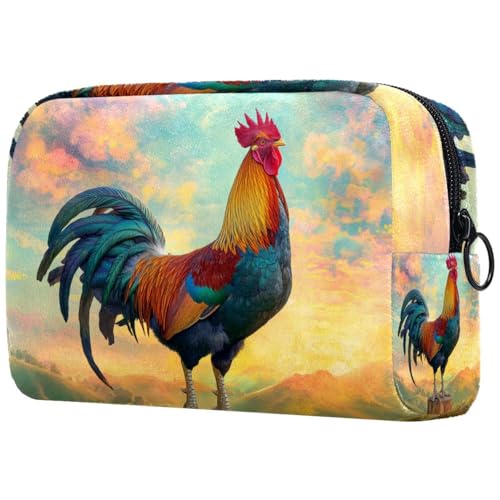 Kosmetiktasche Krähender Hahn Reisekosmetiktasche Makeup Organizer Case Für Frauen Kosmetiktasche Krähender Hahn Reisekosmetiktasche Makeup Organizer Case Für Frauen von HXYWQA