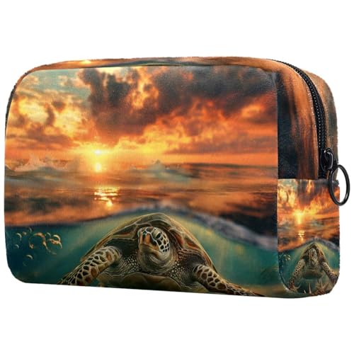 Kosmetiktasche Meeresschildkröte Seestern Ozean Reisekosmetiktasche Makeup Organizer Case Für Frauen Kosmetiktasche Meeresschildkröte Seestern Ozean Reisekosmetiktasche Makeup Organizer Case Für Frauen von HXYWQA