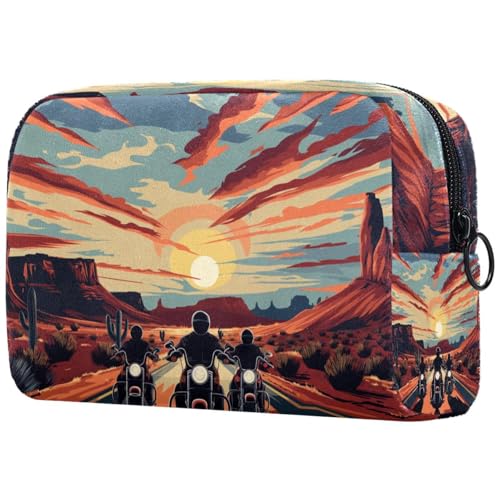 Kosmetiktasche Motorradfahrer Reisekosmetiktasche Makeup Organizer Case Für Frauen Kosmetiktasche Motorradfahrer Reisekosmetiktasche Makeup Organizer Case Für Frauen von HXYWQA