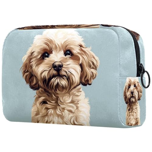 Kosmetiktasche Niedliche Doodle Hund Drucken Tier Reisekosmetiktasche Makeup Organizer Case Für Frauen Kosmetiktasche Niedliche Doodle Hund Drucken Tier Reisekosmetiktasche Makeup Organizer Case Für Frauen von HXYWQA