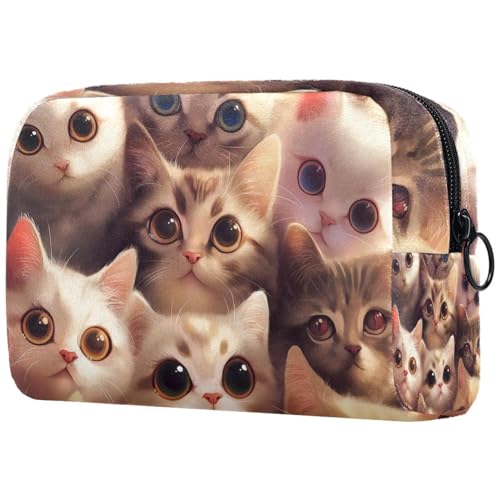 Kosmetiktasche Niedliche Katzen Prints Reisekosmetiktasche Makeup Organizer Case Für Frauen Kosmetiktasche Niedliche Katzen Prints Reisekosmetiktasche Makeup Organizer Case Für Frauen von HXYWQA