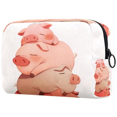 Kosmetiktasche Niedliches Tier Schwein Reisekosmetiktasche Makeup Organizer Case Für Frauen Kosmetiktasche Niedliches Tier Schwein Reisekosmetiktasche Makeup Organizer Case Für Frauen von HXYWQA