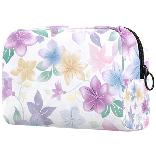 Kosmetiktasche Pastell Blumenmuster Reisekosmetiktasche Makeup Organizer Case Für Frauen Kosmetiktasche Pastell Blumenmuster Reisekosmetiktasche Makeup Organizer Case Für Frauen von HXYWQA