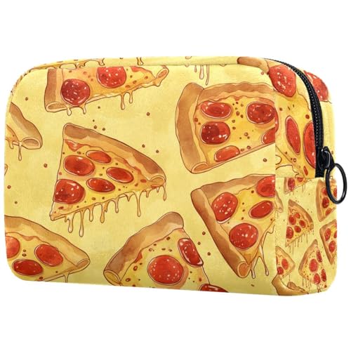 Kosmetiktasche Pizza-Muster Reisekosmetiktasche Makeup Organizer Case Für Frauen Kosmetiktasche Pizza-Muster Reisekosmetiktasche Makeup Organizer Case Für Frauen von HXYWQA