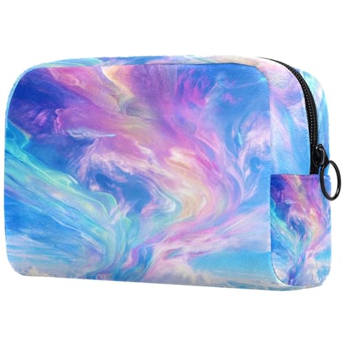 Kosmetiktasche Regenbogen Blauer Himmel Wolken Reisekosmetiktasche Makeup Organizer Case Für Frauen Kosmetiktasche Regenbogen Blauer Himmel Wolken Reisekosmetiktasche Makeup Organizer Case Für Frauen von HXYWQA