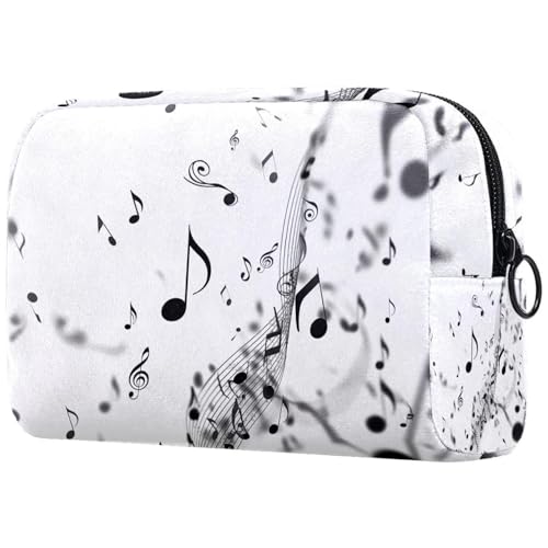 Kosmetiktasche Schwebende Noten Reisekosmetiktasche Makeup Organizer Case Für Frauen Kosmetiktasche Schwebende Noten Reisekosmetiktasche Makeup Organizer Case Für Frauen von HXYWQA