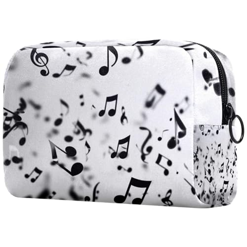 Kosmetiktasche Schwebende Noten Reisekosmetiktasche Makeup Organizer Case Für Frauen Kosmetiktasche Schwebende Noten Reisekosmetiktasche Makeup Organizer Case Für Frauen von HXYWQA