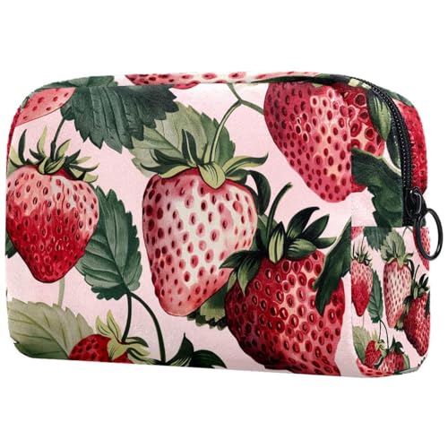 Kosmetiktasche Strawberris-Muster Reisekosmetiktasche Makeup Organizer Case Für Frauen Kosmetiktasche Strawberris-Muster Reisekosmetiktasche Makeup Organizer Case Für Frauen von HXYWQA