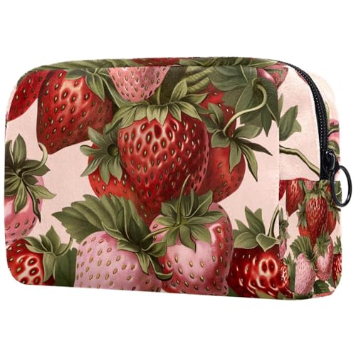 Kosmetiktasche Strawberris-Muster Reisekosmetiktasche Makeup Organizer Case Für Frauen Kosmetiktasche Strawberris-Muster Reisekosmetiktasche Makeup Organizer Case Für Frauen von HXYWQA