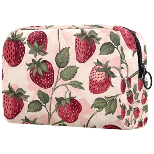 Kosmetiktasche Strawberris-Muster Reisekosmetiktasche Makeup Organizer Case Für Frauen Kosmetiktasche Strawberris-Muster Reisekosmetiktasche Makeup Organizer Case Für Frauen von HXYWQA
