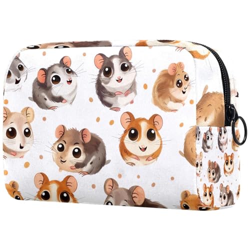 Kosmetiktasche Süße Hamster-Sternchen-Muster Reisekosmetiktasche Makeup Organizer Case Für Frauen Kosmetiktasche Süße Hamster-Sternchen-Muster Reisekosmetiktasche Makeup Organizer Case Für Frauen von HXYWQA