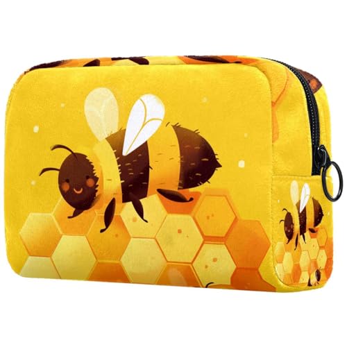 Kosmetiktasche Süße Honigbiene Reisekosmetiktasche Makeup Organizer Case Für Frauen von HXYWQA